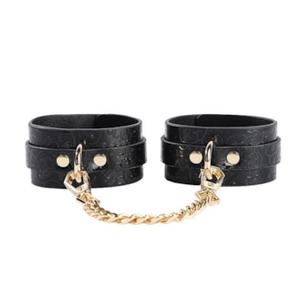 Algemas de Luxo Com Corrente e Fivelas