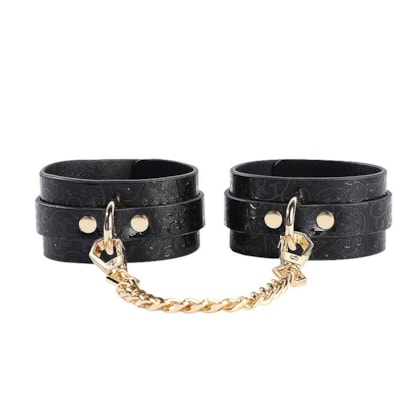 Algemas de Luxo Com Corrente e Fivelas