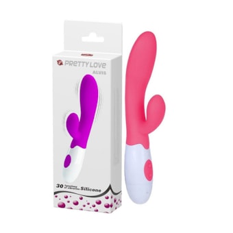 Alvis - Vibrador De Ponto G E Clítoris Em Silicone Com 30 Vibrações | Rosa