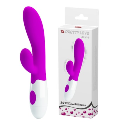 Alvis - Vibrador De Ponto G E Clítoris Em Silicone Com 30 Vibrações | Roxo