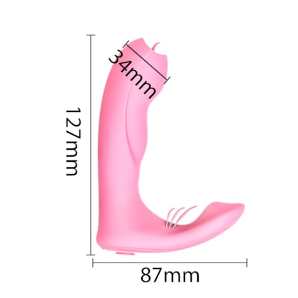 Amanda - Vibrador Ponto G E Clítoris Com 7 Modos De Vibrações E Auto Aquecimento