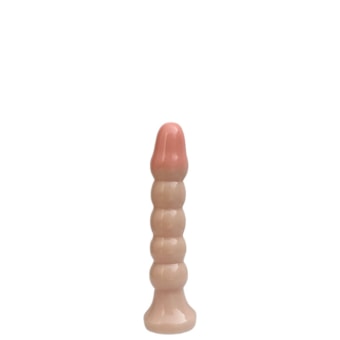 Anal Plug - Plug Anal Com Corpo Boleado e Ventosa | 14,5 x 2,5cm