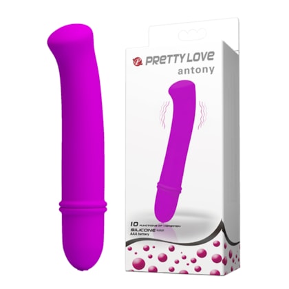 Antony - Vibrador Massageador Em Soft Touch Com 10 Modos de Vibração