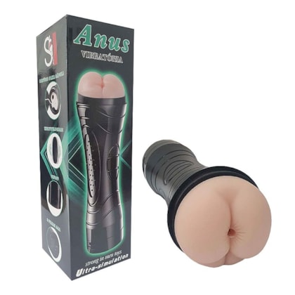 Anus -  Anus Lanterna em Cyberskin com Vibrador Multivelocidade