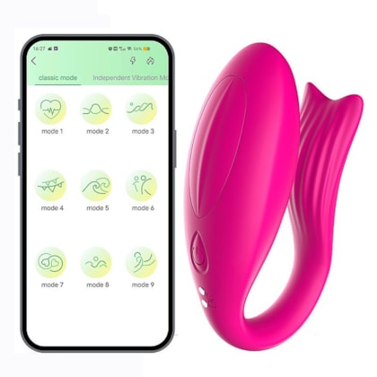 Ariel APP - Vibrador De Casal Com 9 Modos de Vibração e Controle via Aplicativo