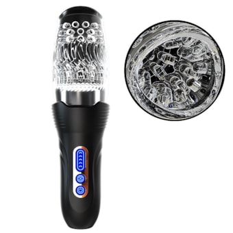 Arthur - Masturbador Lanterna Com 10 Modos de Vibração e 5 Modos de Rotação Com Vai e Vem