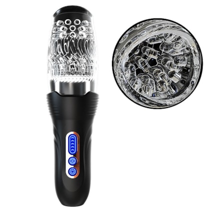 Arthur - Masturbador Lanterna Com 10 Modos de Vibração e 5 Modos de Rotação Com Vai e Vem