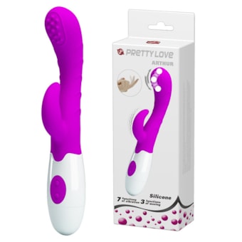 Arthur - Vibrador Rabbit Com 3 Funções de Cutucada no Ponto G e 7 Funções de Vibração no Clítoris