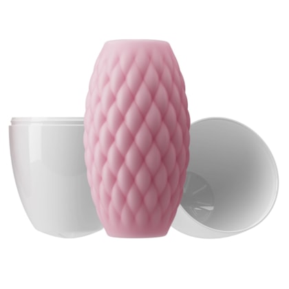 Athena Eros - Masturbador Masculino Tipo Egg Com Textura Interna Super Macia e Entrada Dupla
