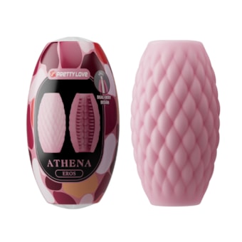 Athena Eros - Masturbador Masculino Tipo Egg Com Textura Interna Super Macia e Entrada Dupla