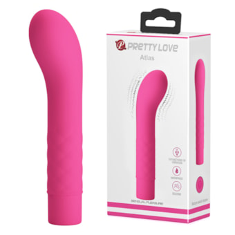 Atlas - Vibrador Ponto G Com Textura no Corpo e 10 Funções de Vibração