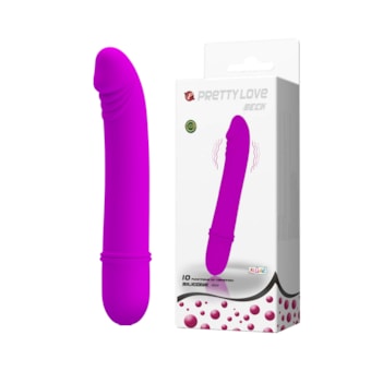 Beck - Vibrador Ponto G com Glande Definida e 10 Modos de Vibração