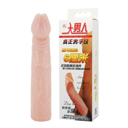 Big Man - Capa Peniana Com Extensor de 6cm na Glande