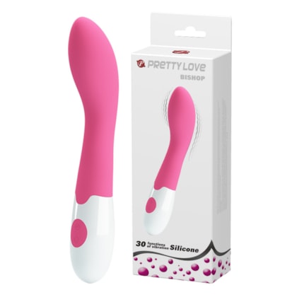 Bishop - Vibrador De Ponto G Em Silicone Soft Touch Com 30 Vibrações | Rosa