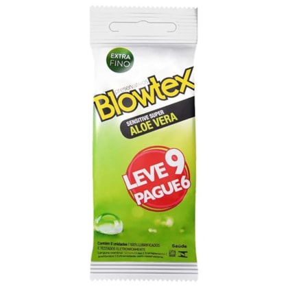 Blowtex Sensitive Super - Preservativo Extra Fino Com Gel de Aloe Vera