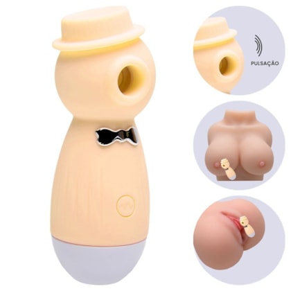 Born To Feeling - Estimulador de Clítoris ou Mamilo Com 12 Diferentes Ondas de Pressão