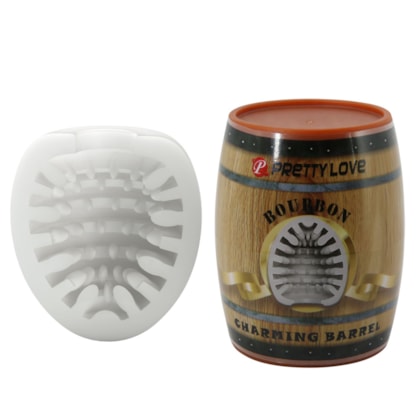 Bourbon - Masturbador Masculino Tipo Egg em Cyberskin Com Textura Interna Realista Ultra Macia