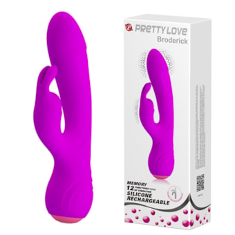 Broderick - Vibrador Flexível de Ponto G e Clitóris Com 12 Funções de Vibração