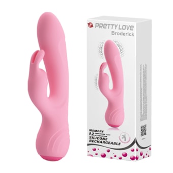 Broderick - Vibrador Flexível de Ponto G e Clitóris Com 12 Funções de Vibração