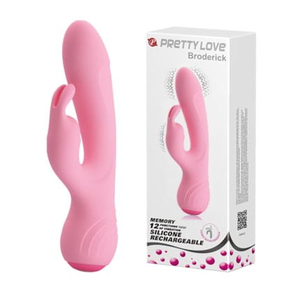 Broderick - Vibrador Flexível de Ponto G e Clitóris Com 12 Funções de Vibração