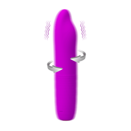 Burke - Vibrador e Rotativo simulador de Língua Com 4 Rotações e 4 Vibrações