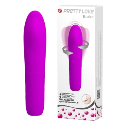 Burke - Vibrador e Rotativo simulador de Língua Com 4 Rotações e 4 Vibrações