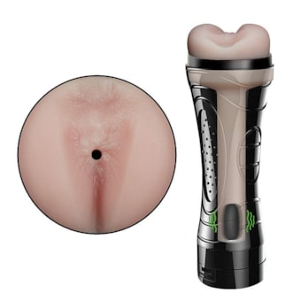 Bussy II - Masturbador Lanterna Com Ânus em Cyberskin Realista e Vibrador Multivelocidade