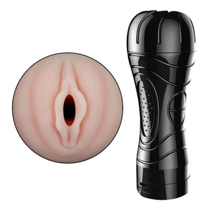 Bussy - Masturbador Lanterna Com Vagina em Cyberskin Realista e Vibrador Multivelocidade