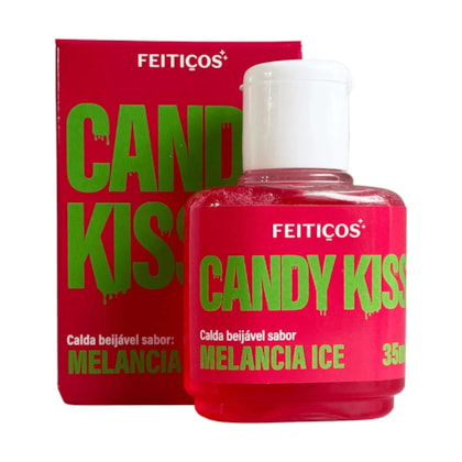 Candy Kiss - Calda Beijável Para Sexo Oral Com Efeito Ice | Sabor: Melancia