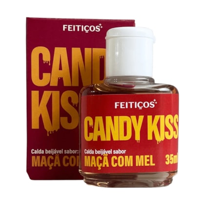 Candy Kiss - Calda Beijável Para Sexo Oral | Sabor: Maça com Mel