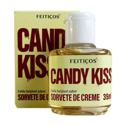 Candy Kiss - Calda Beijável Para Sexo Oral | Sabor: Sorvete de Creme