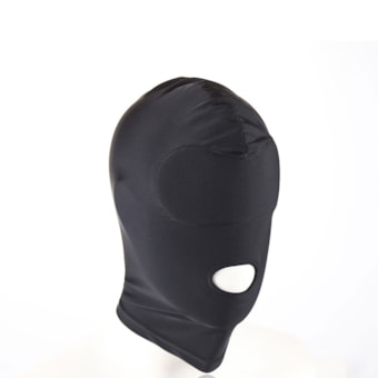 Capuz em Spandex Com Privação Visual e Abertura para Boca