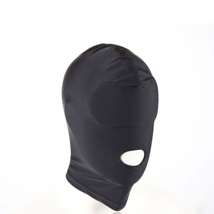 Capuz em Spandex Com Privação Visual e Abertura para Boca