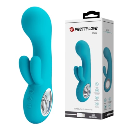 Chris - Vibrador de Ponto G e Clítoris Com 7 Vibrações Extra Forte