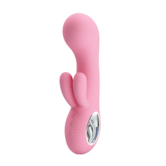 Chris - Vibrador de Ponto G e Clítoris Com 7 Vibrações Extra Forte | Rosa