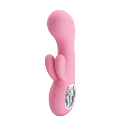 Chris - Vibrador de Ponto G e Clítoris Com 7 Vibrações Extra Forte | Rosa