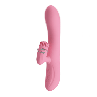 Chris - Vibrador Rabbit 7 Funções de Vibração Ponto G e 4 Rotações no Clítoris
