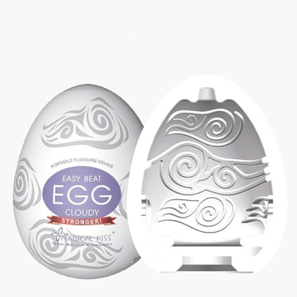 Cloudy - Masturbador Egg Masculino com Textura de Nuvens