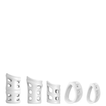 Cock Rings - Kit com 5 Anéis de Alta Resistência Corretora do Prepúcio