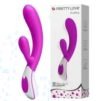 Colby - Vibrador Rabbit Com 2 Motores e 12 Funções de Vibração em Cada