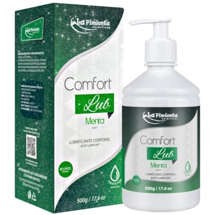 Comfort Lub 500 Gramas - Lubrificante a Base D'água Beijável | Sabor: Menta