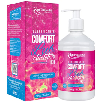 Comfort Lub - Lubrificante Corporal Beijável Sabor Chiclete Hot - 500 Gramas