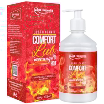 Comfort Lub - Lubrificante Corporal Beijável Sabor Morango Hot - 500 Gramas