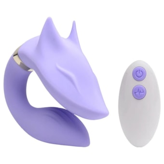 Couple Toys - Vibrador de Casal Formato Raposa Com 9 Modos de Vibração e Controle Remoto Sem Fio