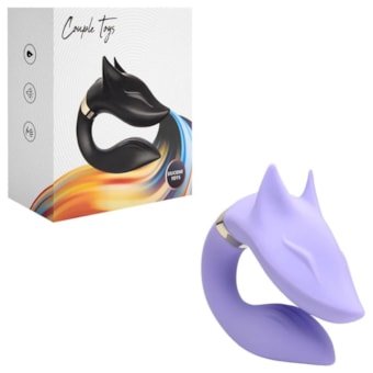 Couple Toys - Vibrador de Casal Formato Raposa Com 9 Modos de Vibração e Controle Remoto Sem Fio