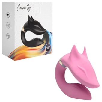 Couple Toys - Vibrador de Casal Formato Raposa Com 9 Modos de Vibração e Controle Remoto Sem Fio