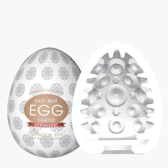 Crater - Masturbador Egg Masculino com Textura de Pequenas Crateras