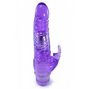 Crystal - Vibrador Rabbit Formato de Pênis Com Vibração Multivelocidade