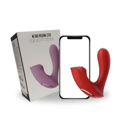 Curved Fit Design - Vibrador Dual Com 9 Funções de Ondas de Pressão, 9 Modos de Vibração e Controle Via Aplicativo