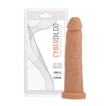 Cyber Dildo - Pênis em Cyberskin Articulado  | 19 x 4